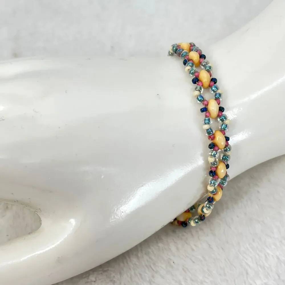 HANDMADE 'Haley' Bracelet in Yellow 7.5
